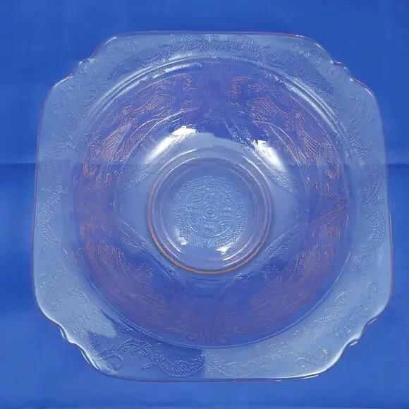 Vintage Indiana Recollection Pink Glass Madrid Pattern Bowl - Picture 1 of 3